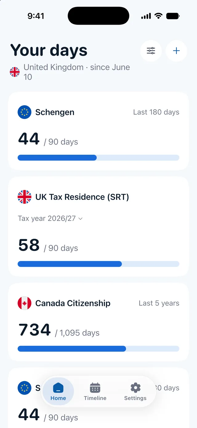 The Countr app